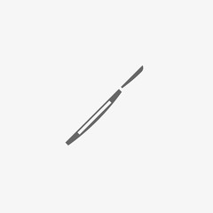 medical scalpel vector icon