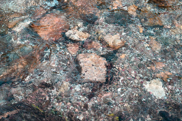 Stones in water, background for art design.