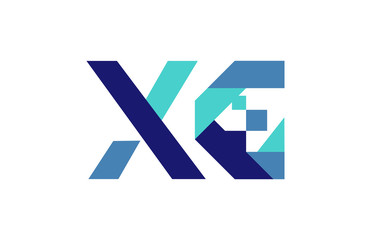 XG Digital Ribbon Letter Logo 
