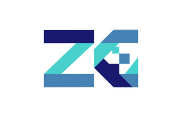 ZG Digital Ribbon Letter Logo 