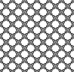 Abstract geometric Seamless pattern . Repeating geometric Black and white texture. geometric decoration