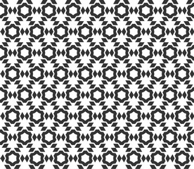 Abstract geometric Seamless pattern . Repeating geometric Black and white texture. geometric decoration