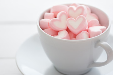 ハートのマシュマロ