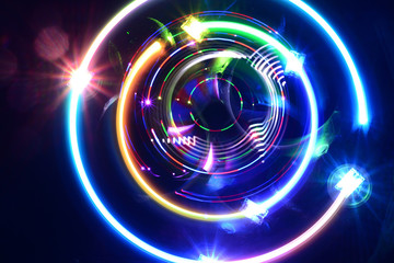 Obraz premium 光輪