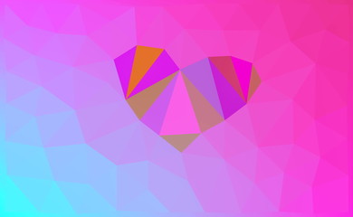 Love, Low Poly, Abstract, Illustration Background