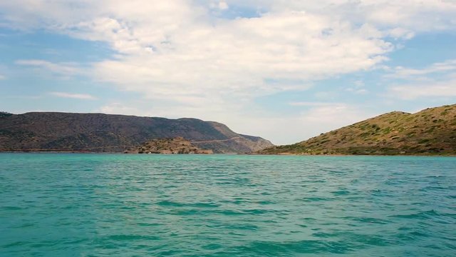 crete historic island spinalonga sea