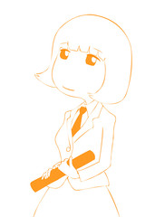 卒業証書を持つ女学生