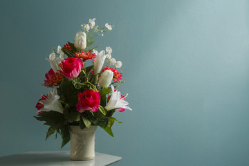 flowers craft in vase