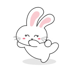 cute rabbit vector