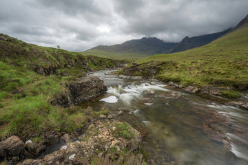 Naklejka na ściany i meble Fairy Pools, Isle of Skye Scotland