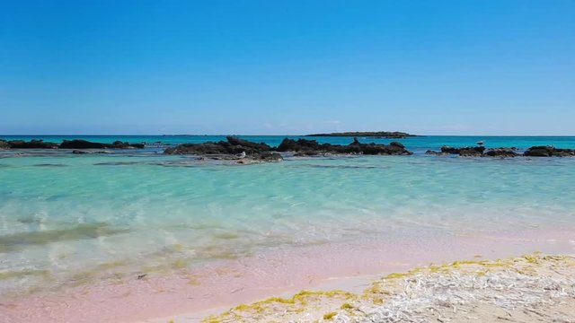 crete beach elafonissi greece island