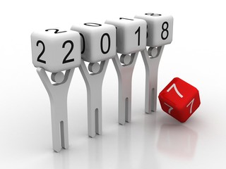 3d illustration account target with arrows
