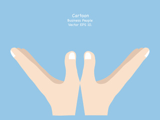 Business hand holding, Vector Illustration EPS 10.