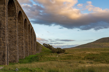 The Ribblehead Viaduct on the Settle-Carlisle Railway, near Ingleton in the Yorkshire Dales, North Yorkshire, UK