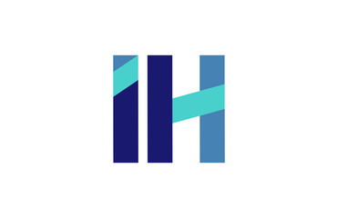 IH Ribbon Letter Logo 