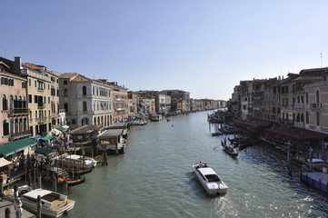Fototapeta na wymiar Canal scene in Venice Italy