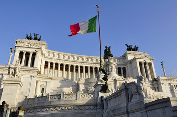 Fototapeta na wymiar Il Vittoriano in Piazza Venezia, Rome, Italy