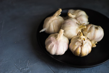 Group of garlic cloves