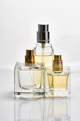 Three perfume bottles