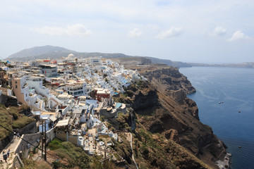 Fototapeta na wymiar villaggio di Fira - Santorini