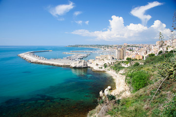 The Port of Sciacca, in province of Agrigento, Sicily.
