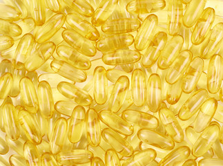 Surface covered with softgel pills