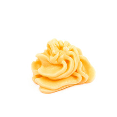 Frosting cream swirl isolated