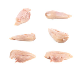 Raw chicken breast piece of meat