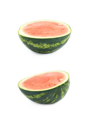 Half of a watermelon isolated