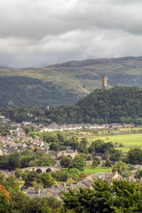 Obraz premium Battlefield of Stirling and Abbey Craig, Scotland