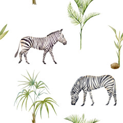 Obraz premium Watercolor afriacnan pattern