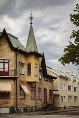 Obraz premium Street in Kungsbacka Sweden