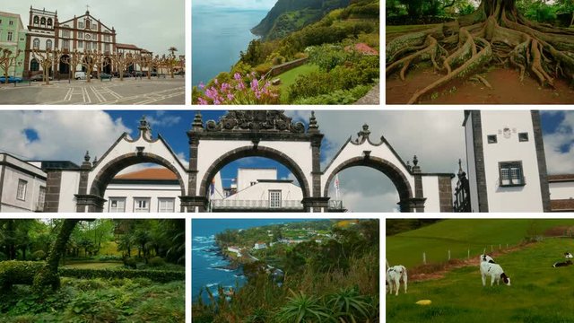The Azores Collection - A video postcard of some of the most famous points of interest in the island of Sao Miguel, The Azores, Portugal, including Ponta Delgada and Vila Franca do Campo