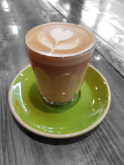 Coffee latte colour and monochrome 