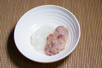 大根おろしとイカの塩辛