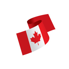 Canada flag, vector illustration