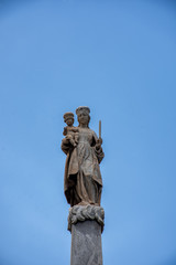 Detalle monumento a la Candelaria, santa cruz de tenerife