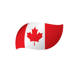 Canada flag, vector illustration