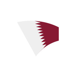 Qatar flag, vector illustration