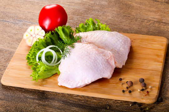 Raw Chicken Thighs