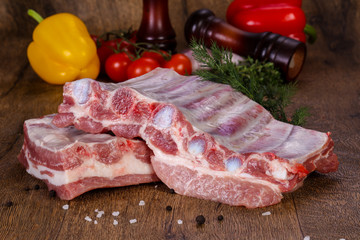 Raw pork meat