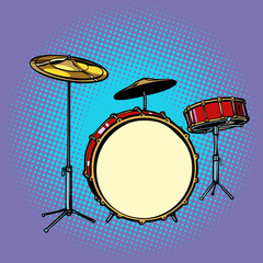 Obraz na płótnie Canvas drum set musical instrument