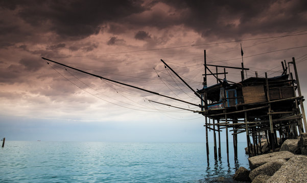 Trabocco e temporale in arrivo