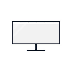 Blank computer monitor