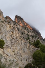 beautiful rocky region around el Chorro in Andalusia