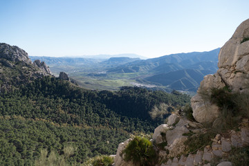 beautiful rocky region around el Chorro in Andalusia