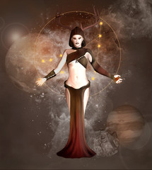 Zodiac series - Capricorn as a magical creature