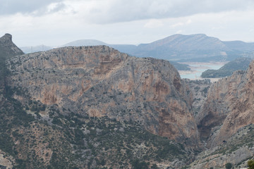 beautiful rocky region around el Chorro in Andalusia