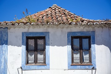 Fototapeta na wymiar Traditional Portuguese building in the old town, Monchique, Algarve, Portugal.