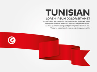 Tunisian flag background